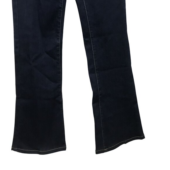 Topshop Moto Tally Dark Blue Ultimate Stretch Flare Jeans W25 L32 Mid Rise - Picture 14 of 15